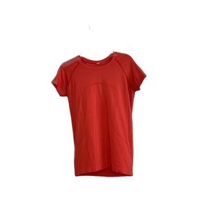 Red Lulu Lemon Swiftly Tee
